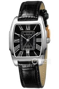 大表径钢表壳酒桶形表盘男士牛皮表带石英官方在售手表大全及报价